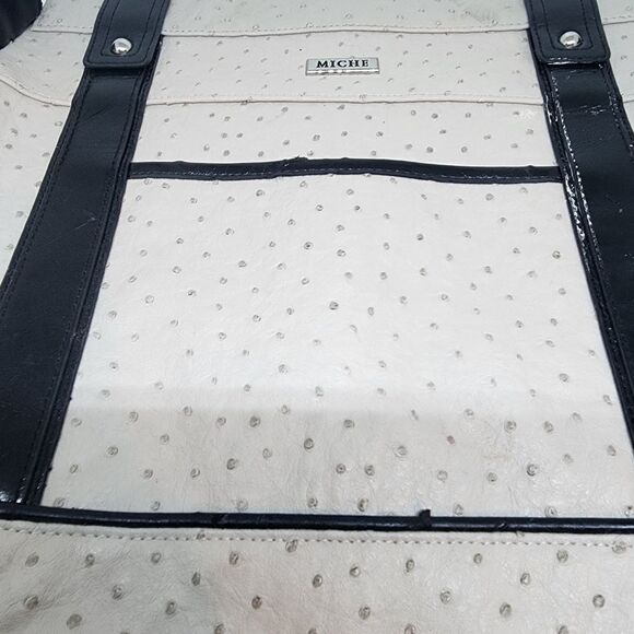 Miche Lacy Prima Cream & Black Faux Leather Shell - Picture 6 of 6